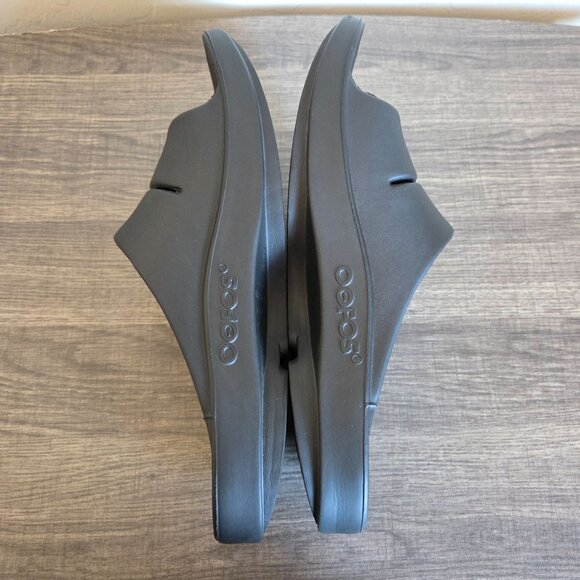OOFOS Ooahh Recovery Slide Sandal Black Unisex Size Men's 10 Women's 12 Comfort - Picture 7 of 10